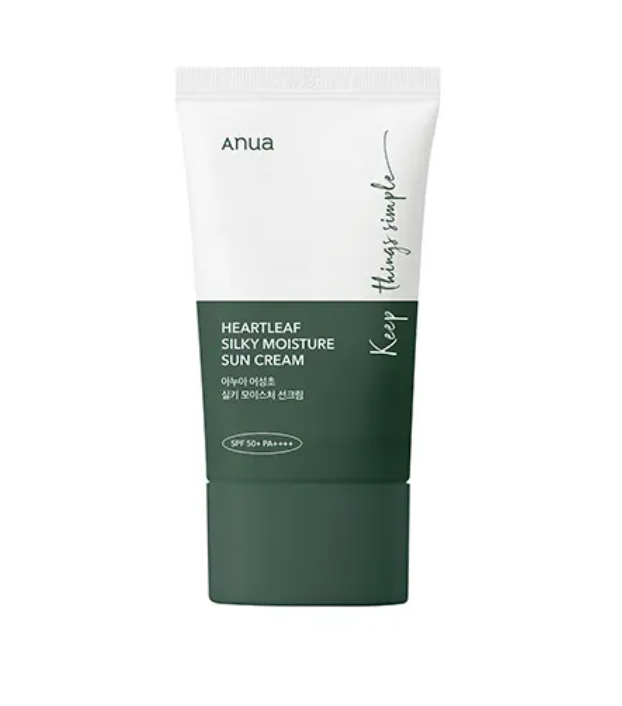 Crème Solaire Apaisante & Hydratante – ANUA Heartleaf SPF50+