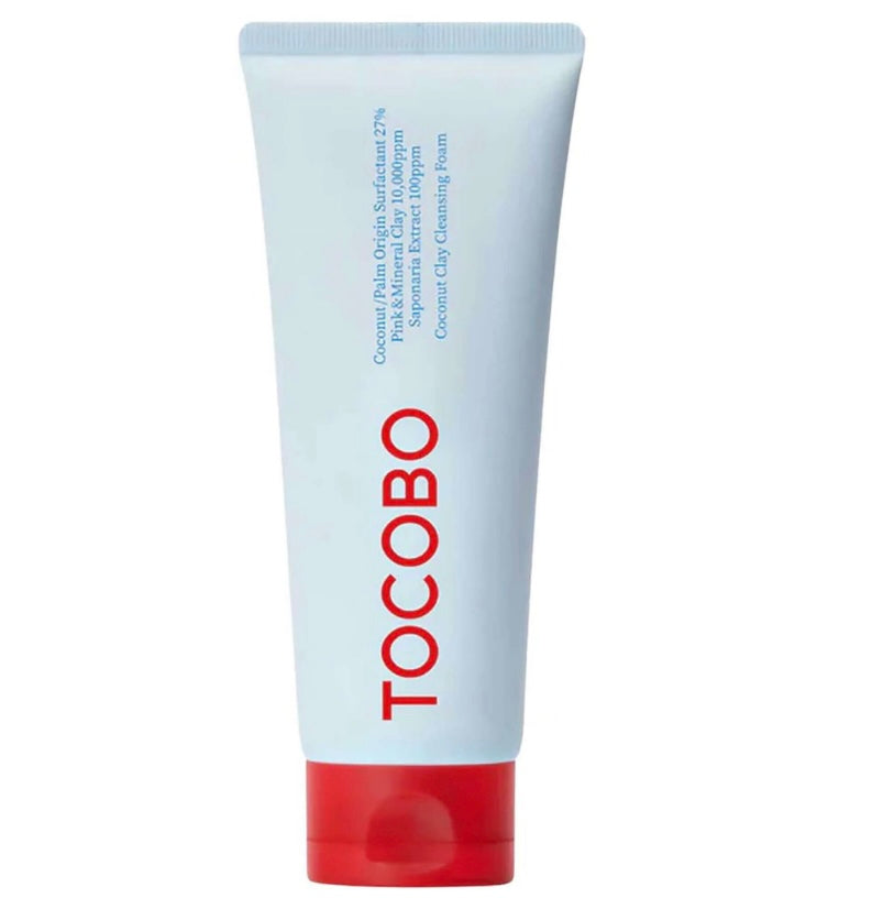 🥥 TOCOBO – Coconut Clay Cleansing Foam