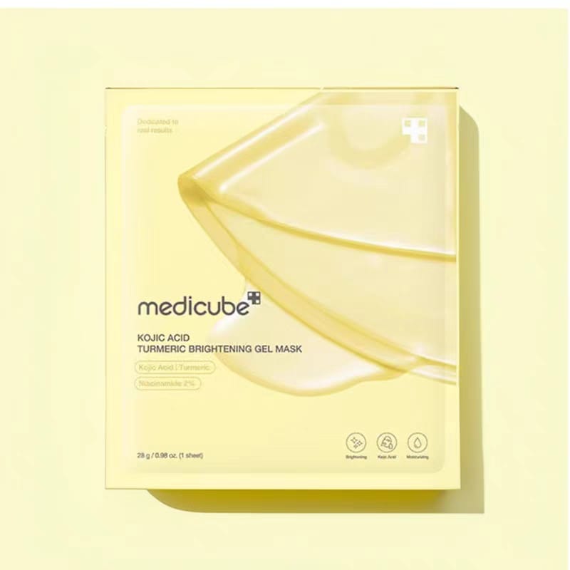 Set de 4 Masques Gel Éclat Acide Kojique & Curcuma – Medicube